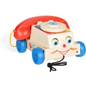 Fisher-Price Classic Vintage Chatter Telephone Toy - Red & Blue (2009) Baby Toy